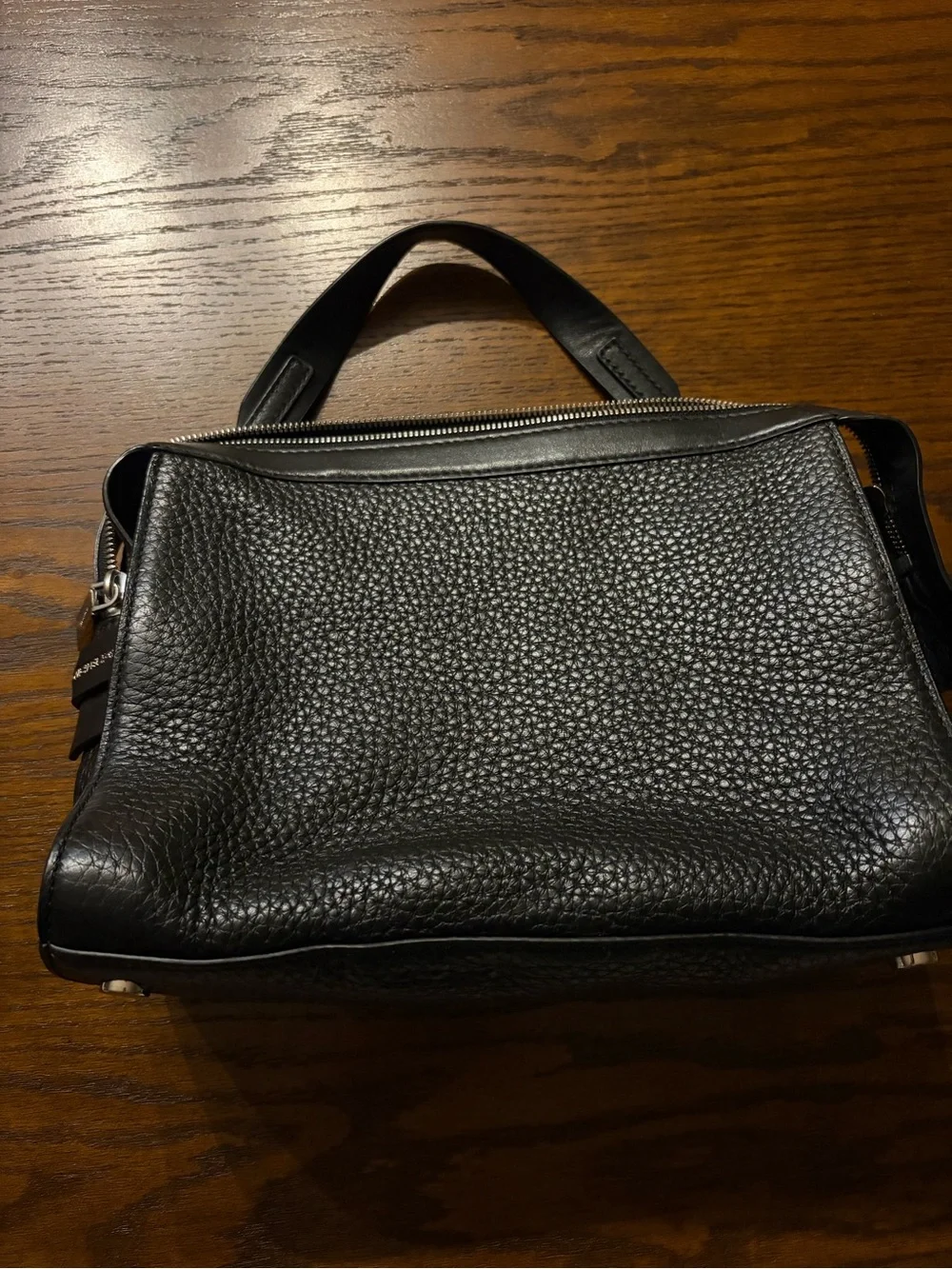 Michael Kors Black Pebbled Leather Shoulder Bag